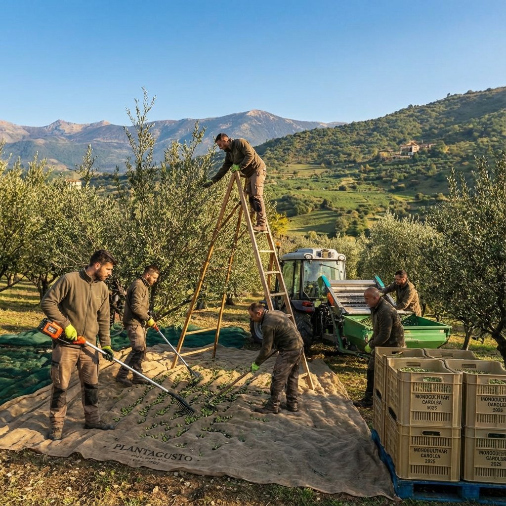 Olive harvesting in Calabria